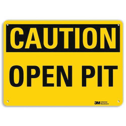 Lyle Caution Sign,10 inx14 in,Plastic  U4-1567-NP_14X10