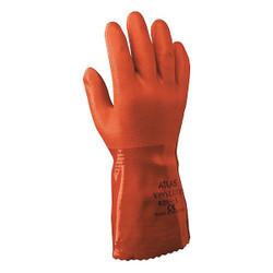 Showa Chemical Resistant Gloves,Orange,Sz S,PR 620S-07