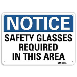 Lyle Notice Sign,10 inx14 in,Plastic U5-1503-NP_14X10