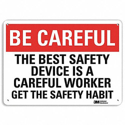 Lyle Safety Sign,10 inx14 in,Plastic U7-1041-NP_14X10