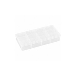 Flambeau Compartment Box,Snap,Clear,1 3/8 in T219