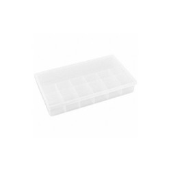 Flambeau Comprt Bx,Snap,Translucent,1 3/4 in T623