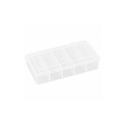 Flambeau Compartment Box,Snap,Clear,1 5/16 in T155