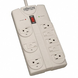 Tripp Lite Surge Protector Strip,8 Outlet,Gry  TLP808