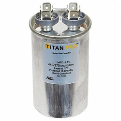 Titan Pro Motor Run Capacitor,20  MFD,3 29/64"  H TRCF20