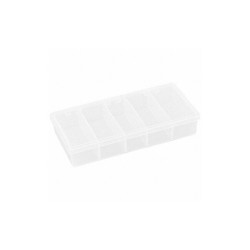 Flambeau Compartment Box,Snap,Clear,1 3/8 in T215