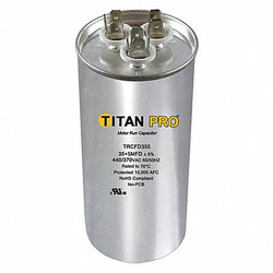 Titan Pro Dual Run Capacitor,50/75 MFD,4 7/16"H TRCFD5075