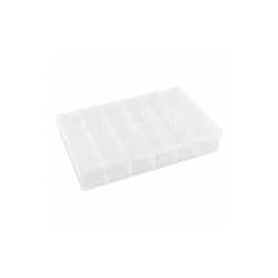 Flambeau Compartment Box,Snap,Clear,2 5/16 in T824