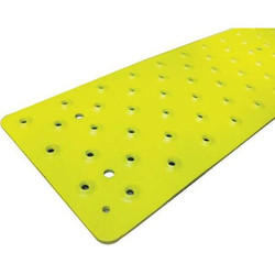 Handi Ramp Stair Tread Cover,Yellow,48in W,Alum NST103748YL0