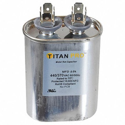 Titan Pro Motor Run Capacitor,12.5  MFD,3 29/64" H TOCF12.5