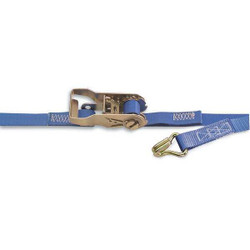 Kinedyne Tie Down Strap,Wire-Hook,Blue 711281/45PKGRA