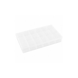 Flambeau Compartment Box,Snap,Clear,1 3/4 in T618