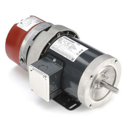 Leeson BrakeMotor,1/3hp,1725RPM,208-230/460VAC 056T17F5348