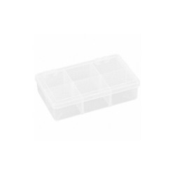Flambeau Compartment Box,Snap,Clear,1 3/16 in T220