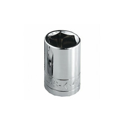 Sk Professional Tools Socket, Steel, Chrome, 7/16 in 40114