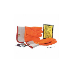 Ideal Warehouse Innovations Propane Gloves,PVC,Orange,1/2" W 70-1030