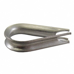 Loos Wire Rope Thimble,1/8 in Rope dia.,SS AN100-C4