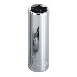 Sk Professional Tools Socket, Steel, Chrome, 10 mm 41706