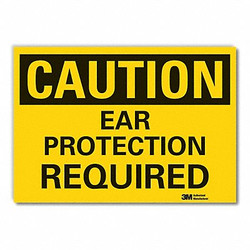 Lyle Hearing Caution Rflctv Label,10inx14in LCU3-0289-RD_14x10