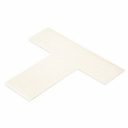 Mighty Line Floor Tape,White,2 inx6 in,T,PK100 WHITET