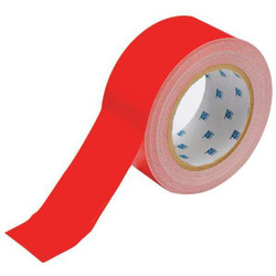 Brady Floor Tape,Red,2 inx100 ft,Roll 104313
