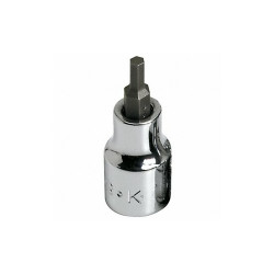 Sk Professional Tools Socket, Steel, Chrome, 3/8 in Drive 41208