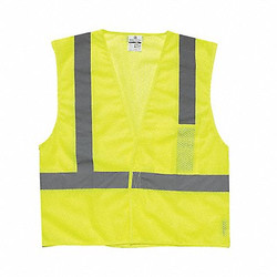 Kishigo High Visibility Vest,Class 2,3XL,Lime  1083-3X