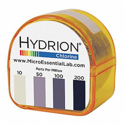 Hydrion Test,15 ft L,10 to 200 ppm Chlor,PK2000 CMR-245