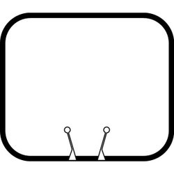 Manufacturer Varies Traffic Cone Sign,White,Blank 535-00097