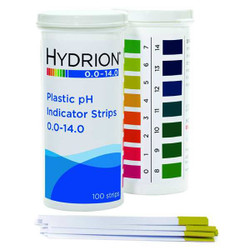 Hydrion pH Test Strips,2 3/4in L,0-14 pH,PK100  9800