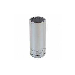 Sk Professional Tools Socket, Steel, Chrome, 13/16 in 42426