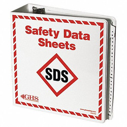Ghs Safety Binder,Safey Data Sheets,English GHS1008