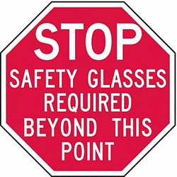 Lyle Rflct Eye Stop Sign,12inx12in,Aluminum ST-029-12HA