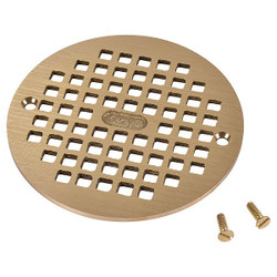 Oatey Floor Grate,Brass,5 in. Pipe dia.  80020