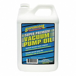 Supercool Vacuum Pump Oil, 1 gal, Can,75 SAE Grade V128