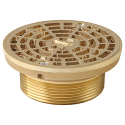 Smith Light Commercial Floor Drain Strainer,3In MIP,4-3/4In Dia 201-T03