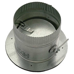 Greenseam Collar W/Damper,7" Duct Size GR6POCR7GA26D