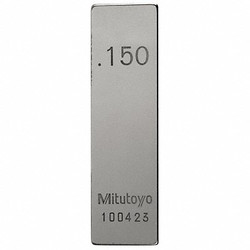 Mitutoyo Gage Block,Rect,Steel,0.150 In,ASME 0 611115-531