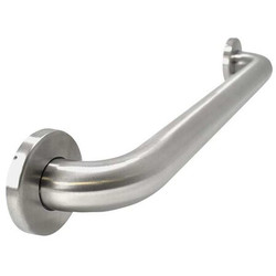 Wingits Grab Bar,SS,Satin,18 in L WGB6SS18