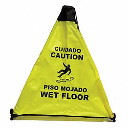 Novus Products Safety Cone,Yellow,Cloth ,18 in H PC111Y