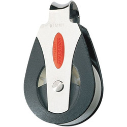 Ronstan Pulley Block,Fixed Eye,1/2 in Rope dia. RF51101