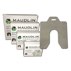Maudlin Products Slotted Shim,D-5x5 Inx0.002In,Pk20 MSD002-20