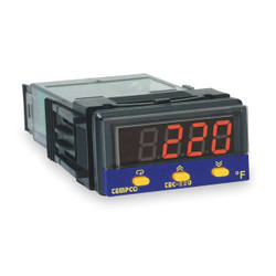 Tempco Temp Controller,Prog,90-250V,Relay2A TEC03002