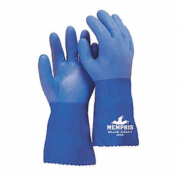 Mcr Safety Chemical Gloves,XL,12 in. L,Blue,PR 6632XL