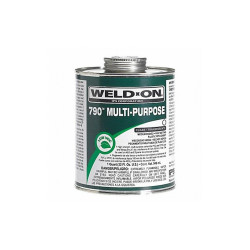 Weld-On Pipe Cement,8 fl oz,Light Amber 13990