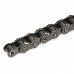 Tsubaki Roller Chain,10ft,Riveted Pin,Steel RS10BRB