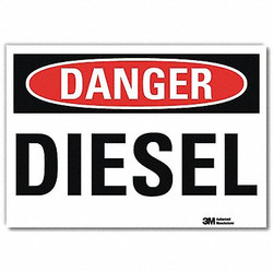 Lyle Danger Sign,7inx10in,Reflective Sheeting U3-1293-RD_10X7