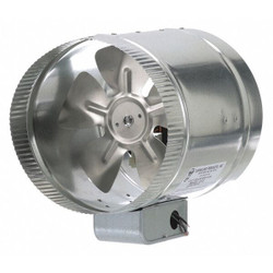 Tjernlund Products Steel 8"D,9"H,8"W Inline Duct Fan EF-8