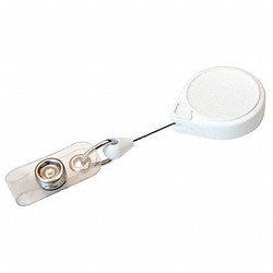 Key-Bak White MiniBak ID Vinyl Strap Swivel Clip  0066-005