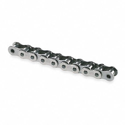 Tsubaki Roller Chain,10ft,Riveted Pin,Steel 60NP